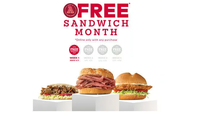 Arby's Free Sandwich Month