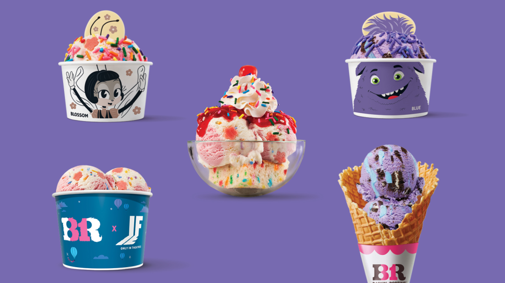 Baskin Robbins IF Movie Inspired Menu