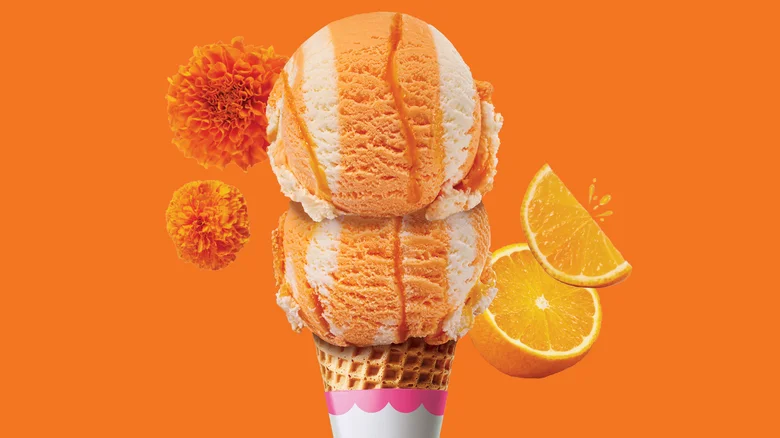 Baskin Robbins Marigold Dreamsicle Ice Cream