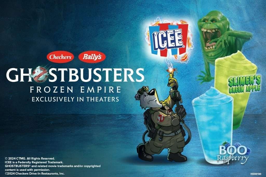 Checkers and Rally's Ghostbusters Frozen Empire ICEEs
