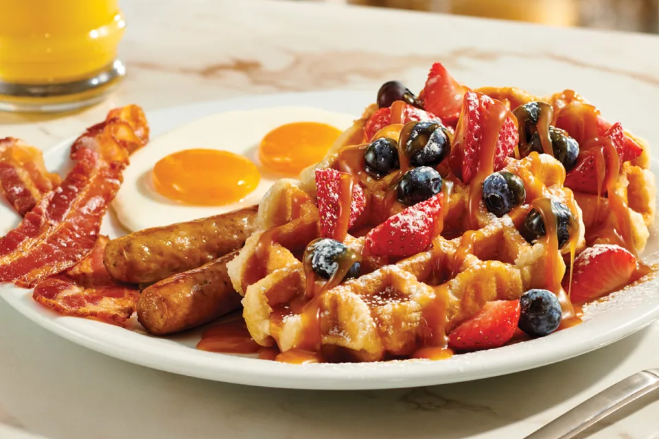 Denny's New Berry Waffle Slam