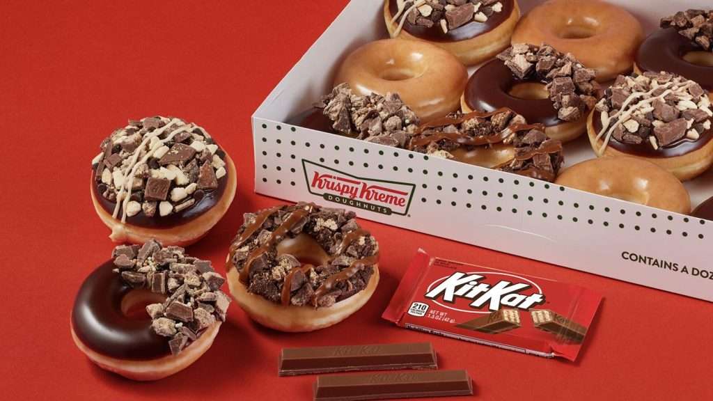 Krispy Kreme and Kit Kat Collab Doughnuts